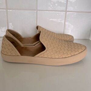 Freda Salvador Tan Flats with Woven Texture